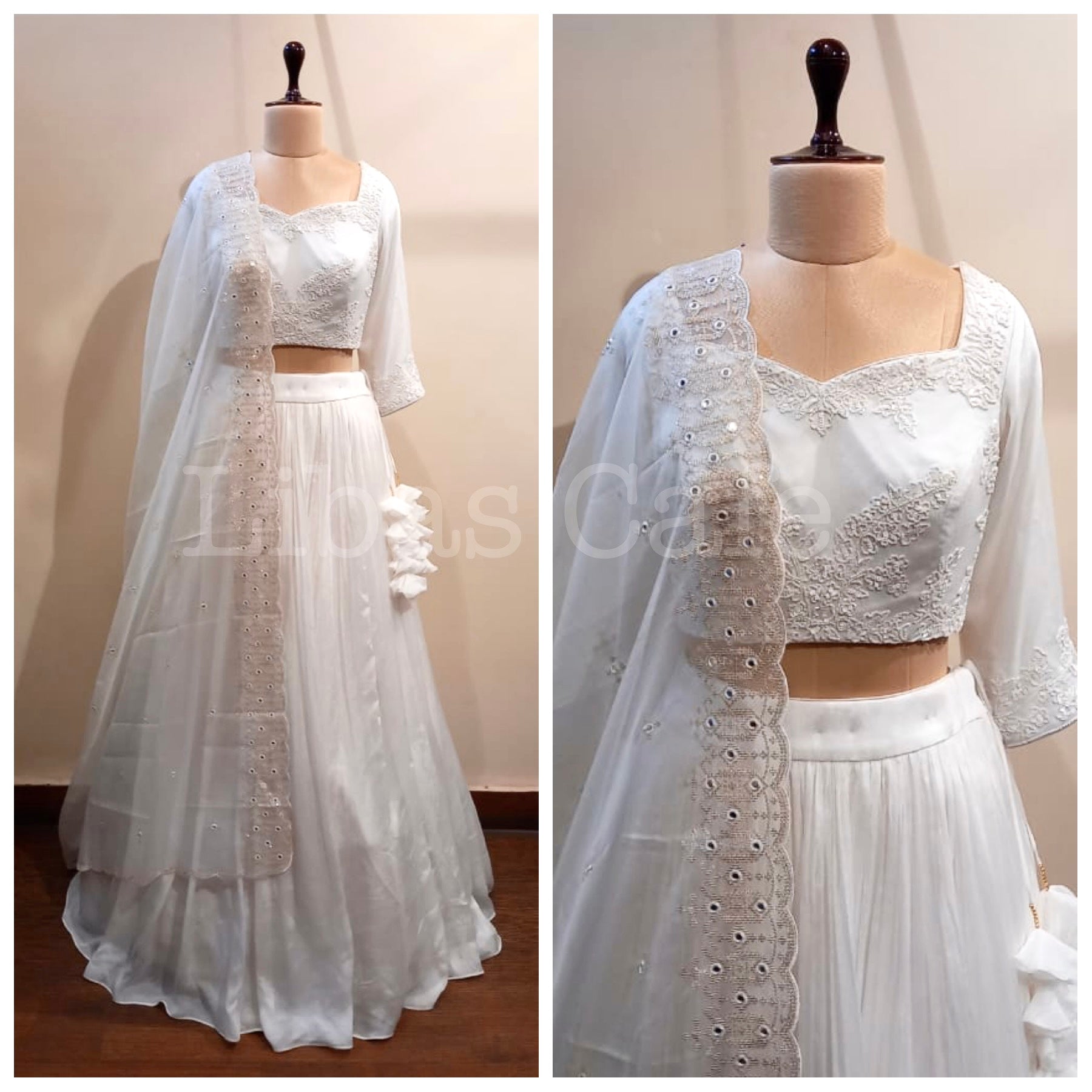 White Pearl Lehenga